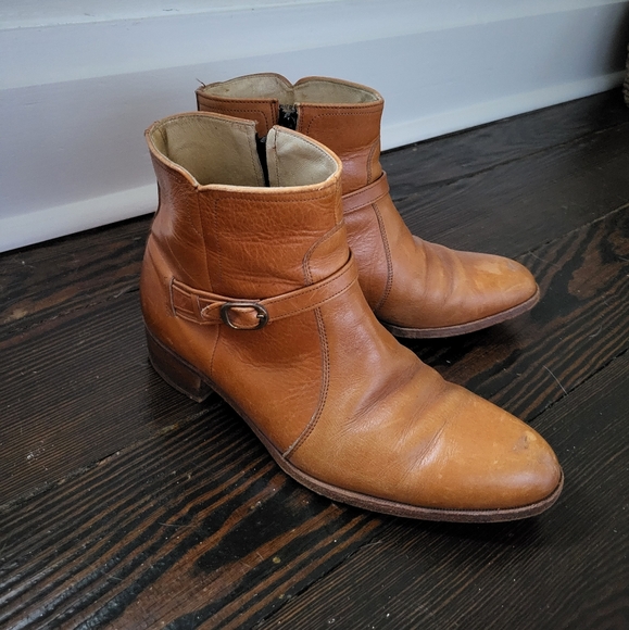 Vintage Hanover Shoe Leather Boots - Picture 2 of 13